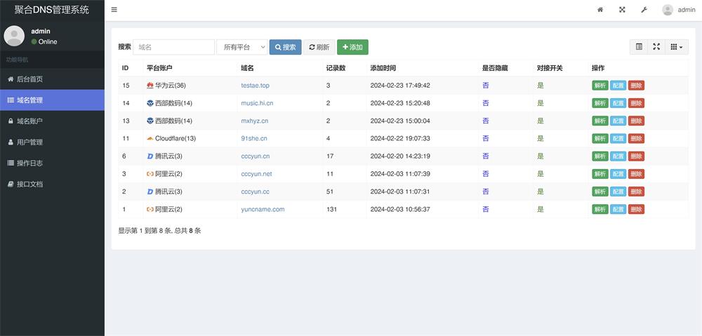 彩虹聚合DNS管理系统v1.0全新发布-QQ沐编程