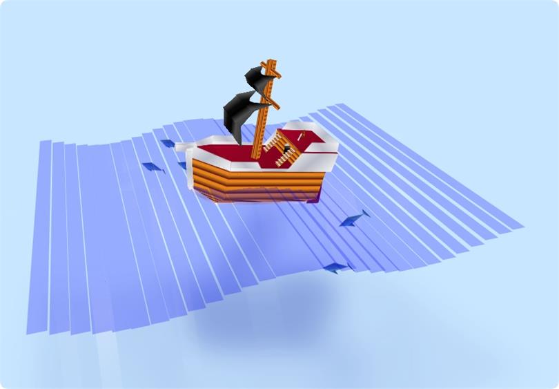 纯CSS3实现风浪中前行的3D海盗船动画效果源码-QQ沐编程