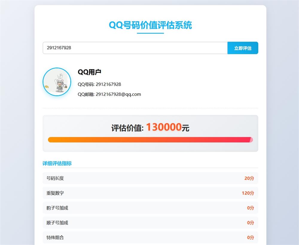 QQ号码价值评估系统：从创意到代码实现